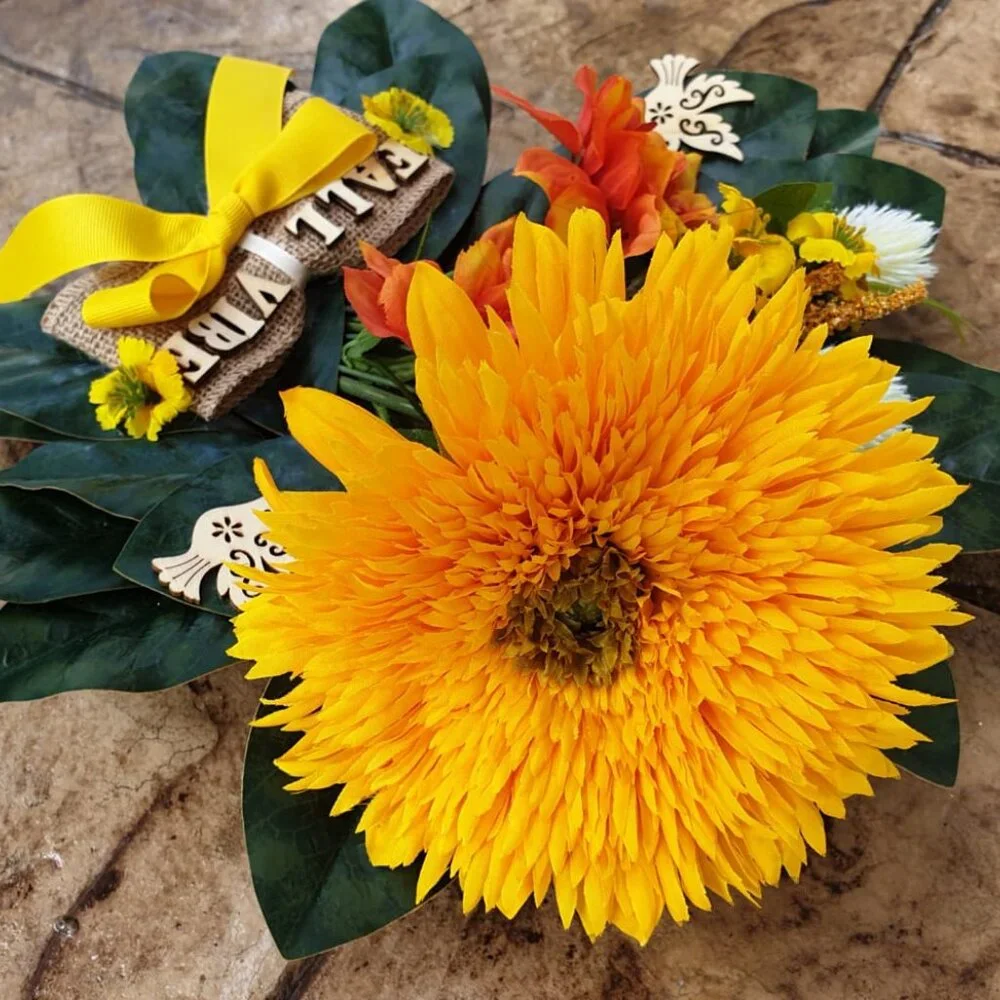 Sunflowers Fall Wreath Sign Thanksgiving Bird Sign Door Wall Hanger Decor Gift